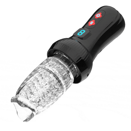 Gawk Gawk 6000 4.0 Version Torch 9 * 9 Stoßender rotierender Penis Stroker Männliches Rosenspielzeug 