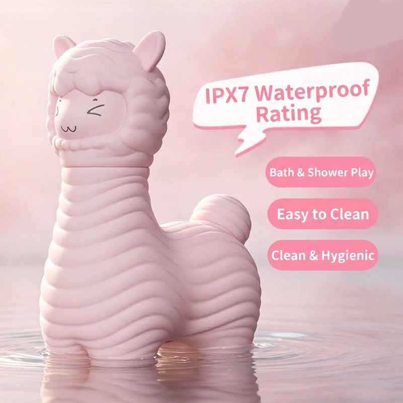 LOVETIDE XiMieMie Cute Alpaca Dual-Play Clitoral Suction & Vibrating Wand Set