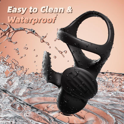 Vibrating Cock Ring with Ball Wrap