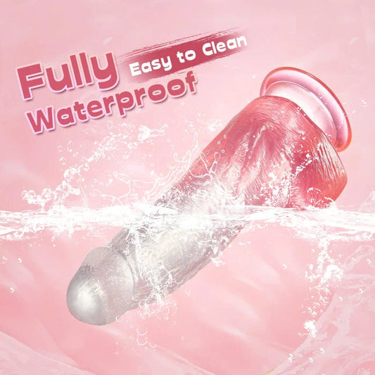 Crystal Jelly Dildo mit starkem Saugnapf, riesiger Dildo, 8 Zoll