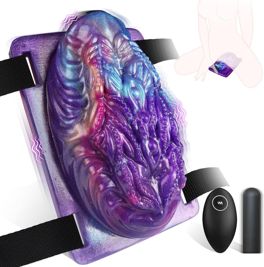 Strap On Monster Riding Vibrator Clit Stimulator
