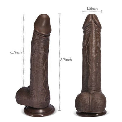 8.7inch K05 Emulated Black Coffee Telescopic Rotating Vibrating