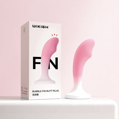 Gradient Pink Silicone Realistic Dildo Anal Plug