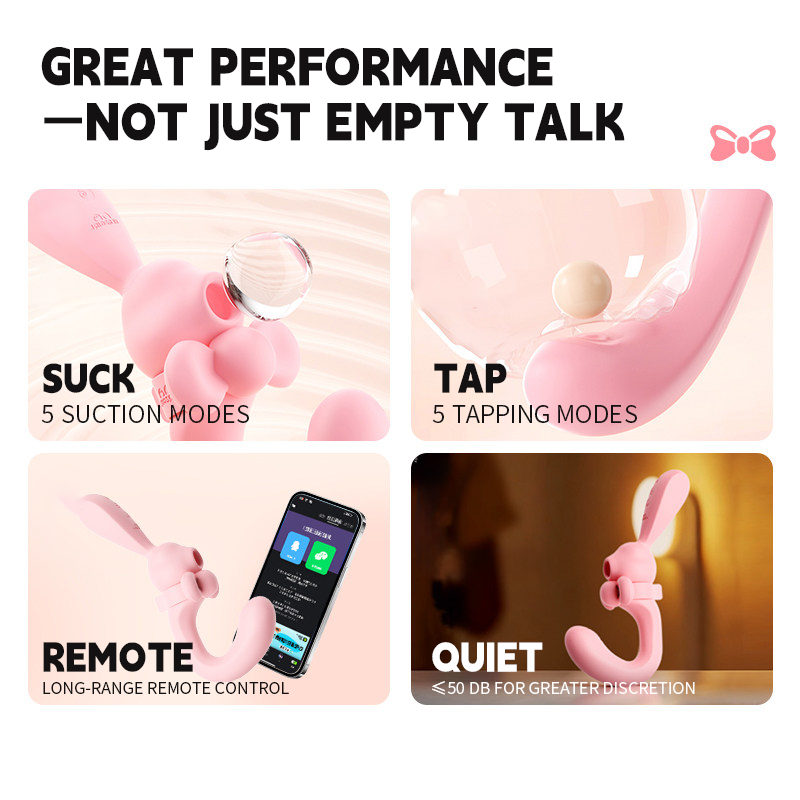 Wanwan Bunny Sucking & Flapping G-spot Rabbit Vibrator