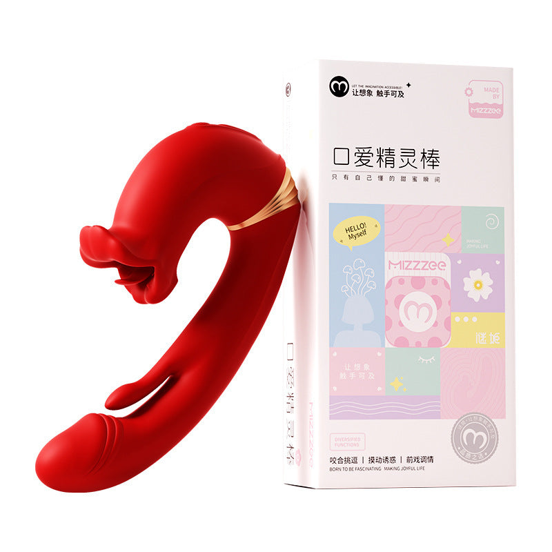 Rose Mucher Lip Biting &amp; Swing Klitoris-G-Punkt-Vibrator für Frauen