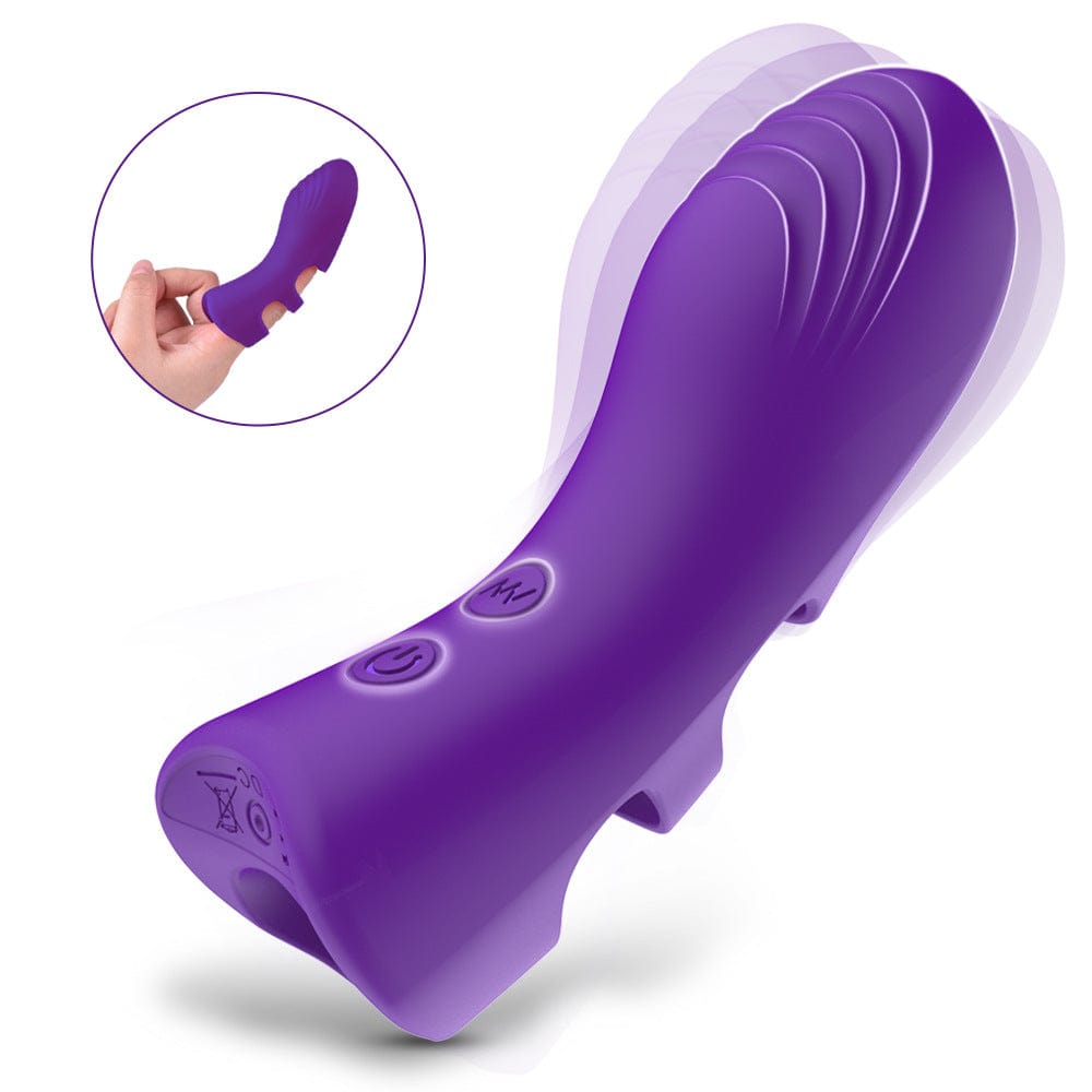 Fingervibrator Klitoris-G-Punkt-Massagegerät mit 10 Vibrationen für das Vorspiel zu zweit