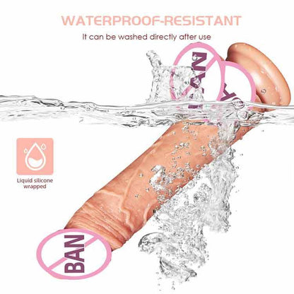 Waterproof 7 Frequency Retractable Swing Dildo