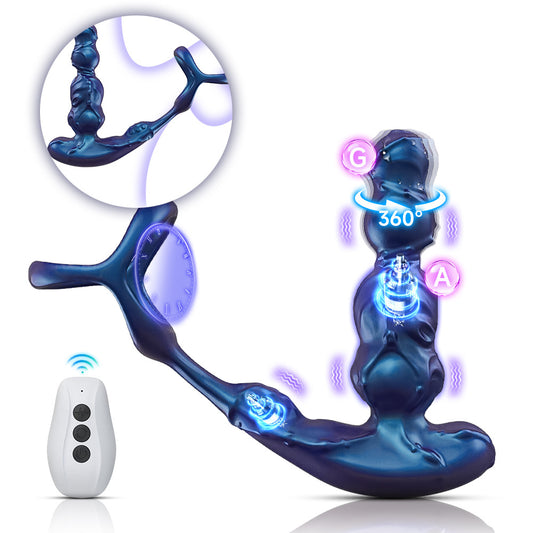 Male 360° Rotation Vibration Prostate Penetration Massager