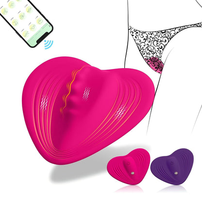 Heart-Shaped Invisible Wireless Remote Control Wearable Vibrator