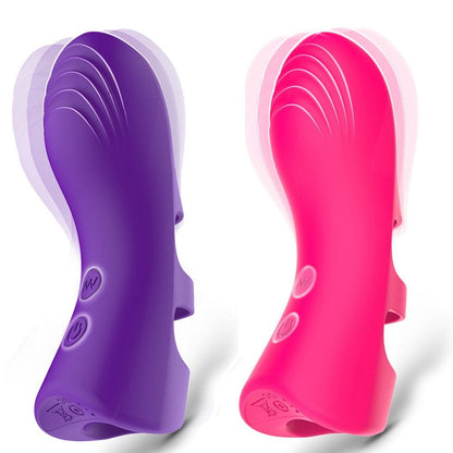 Fingervibrator Klitoris-G-Punkt-Massagegerät mit 10 Vibrationen für das Vorspiel zu zweit
