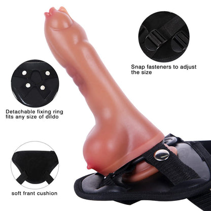 7,68 Zoll Dildo Weicher manueller Dildo mit Doppelbrüsten