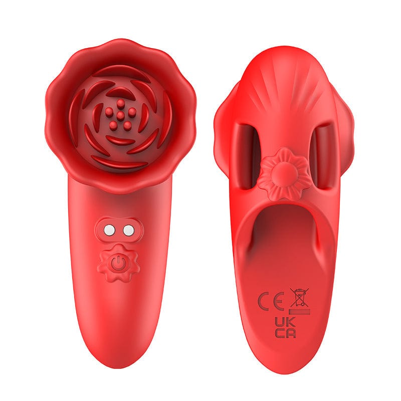 Rose Finger Vibrator G-Punkt Klitorisstimulator für Paarflirten