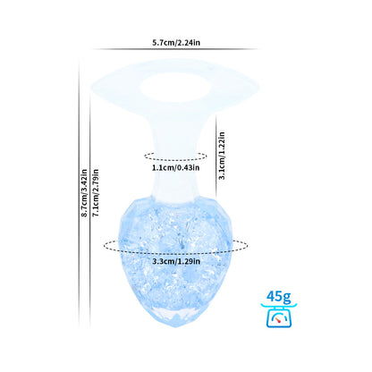 Diamond Crystal Rainbow Wearable Butt Plug Anal Sex Toy