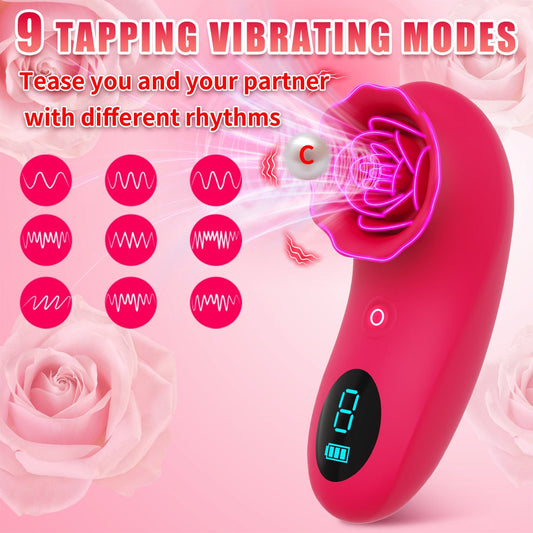 Rose Sex Toy Mini Vibrator für Frauen Klopfen Vibrierendes Sexspielzeug