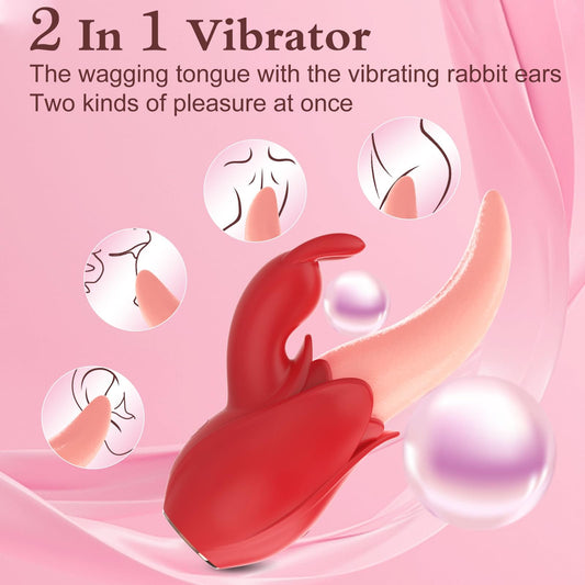 Rose Rabbit Vibrator für Frauen 