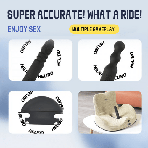 Helibo Chair Multifunktionales Massage-Dildo-Set und Zitronen-Saugvibrator