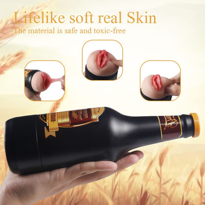 Männlicher Masturbator, erotisches Spielzeug, tragbare Bierflasche 