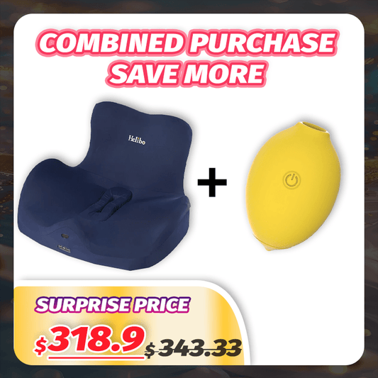 Helibo Chair Multifunktionales Massage-Dildo-Set und Zitronen-Saugvibrator
