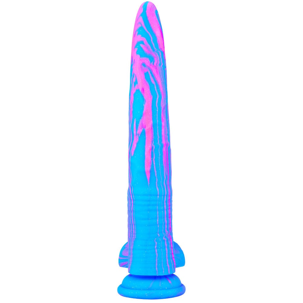 Deer Whip Bunter großer kleiner Dildo mit Saugnapf