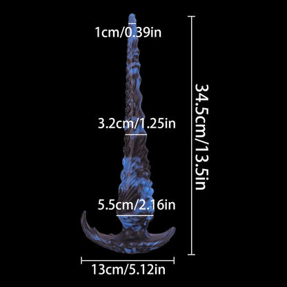 13,5 Zoll langer Dildo, riesiger Analplug, Monster Fantasy Knot Dildos