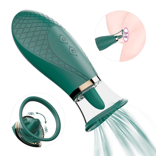 Schander Women Sucking Machine Spitting Vibrator Tongue Licking Stick