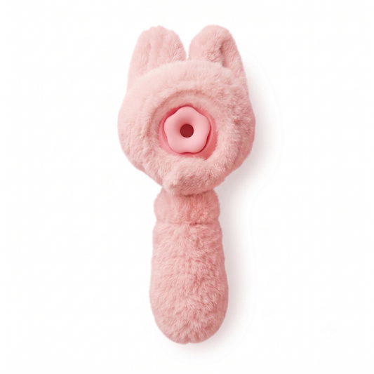 CoseeToy Fluffy Bunny Dual-Mouth Suction & Vibration Toy
