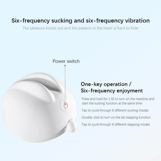 Rabbit Klitoris-Saugvibrator mit bunter Lichtladestation