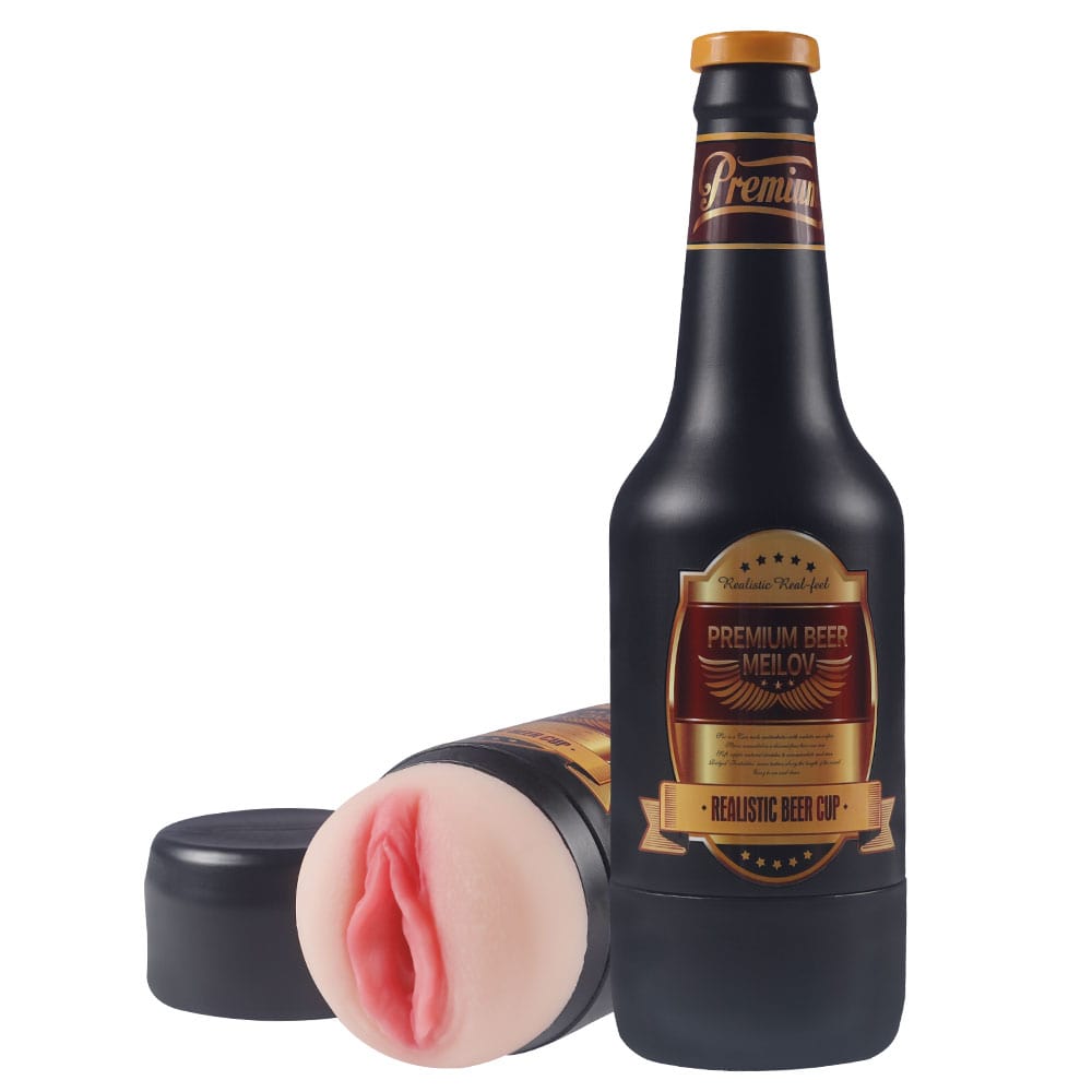 Männlicher Masturbator, erotisches Spielzeug, tragbare Bierflasche 