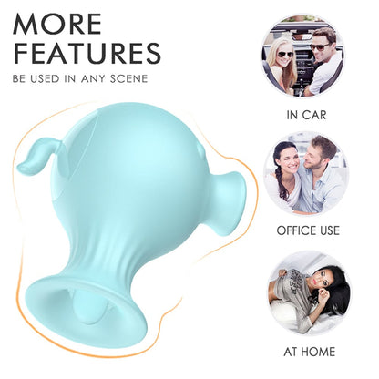 جهاز تحفيز لعق اللسان بسبع سرعات، جهاز اهتزاز مص البظر، جهاز شفط حلمة المهبل 