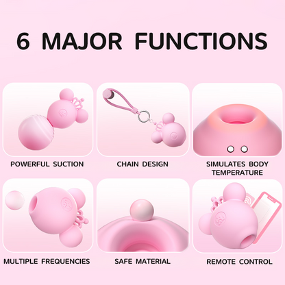 PP Mouse Mini Suction Clitoris Vibrator
