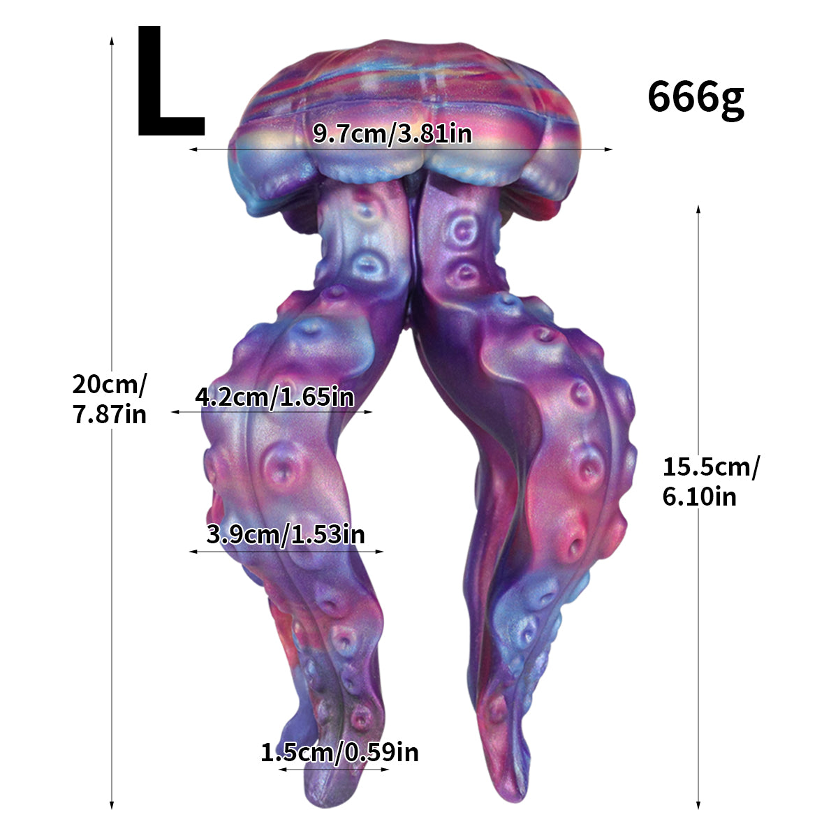 Fantasy Octopus Tentacle Jellyfish Silicone Anal Plug