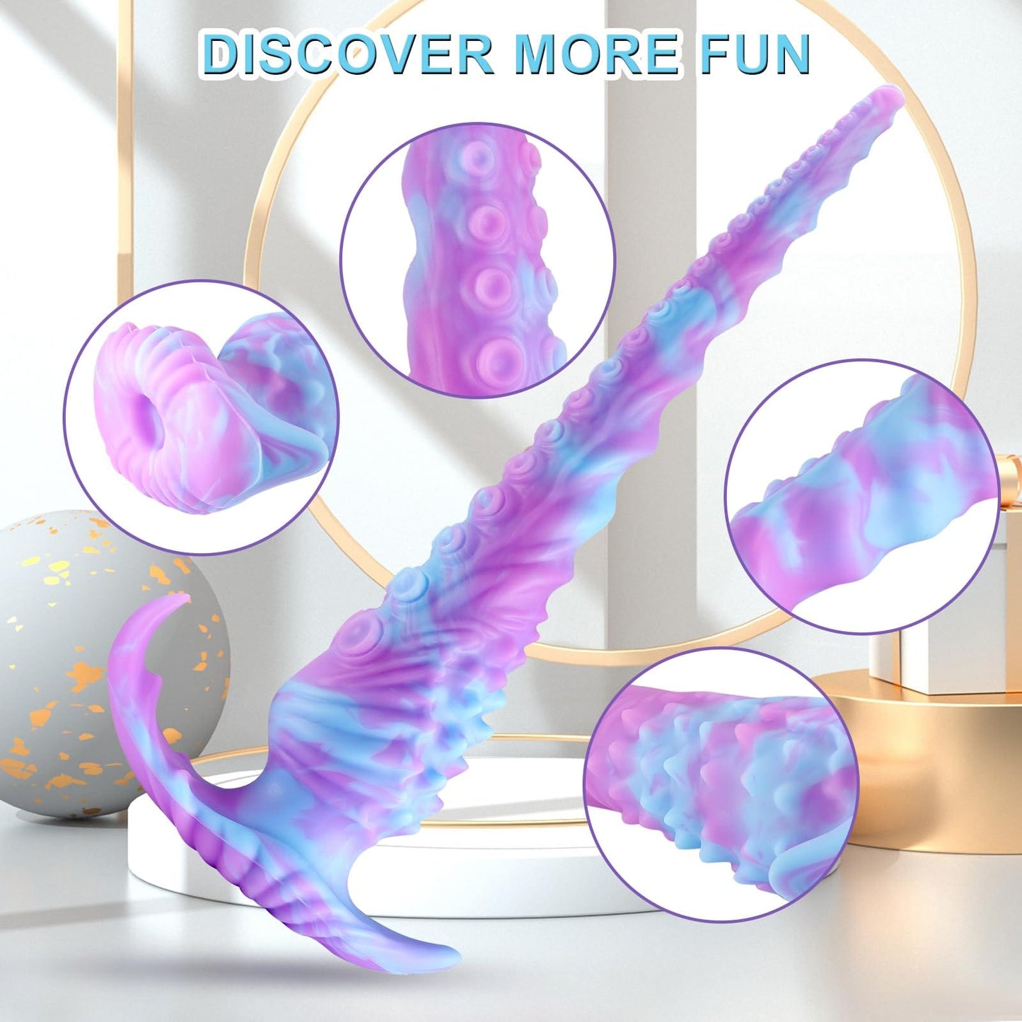 13,5 Zoll langer Dildo, riesiger Analplug, Monster Fantasy Knot Dildos