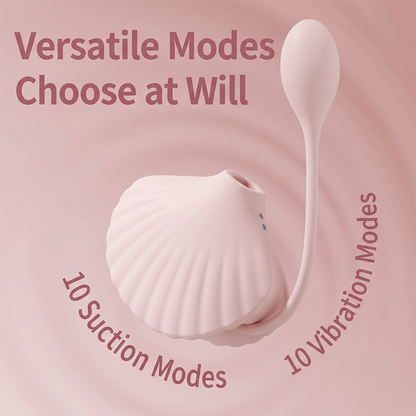 XinShangYou Little Seashell Dual-Stimulation Clitoral Suction & Vibrating Egg