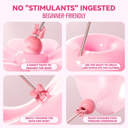 Lollipop Vibrator 10-Frequency Strong Shock Double-Headed Available Point Tide AV Stick