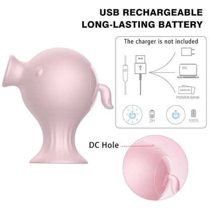 جهاز تحفيز لعق اللسان بسبع سرعات، جهاز اهتزاز مص البظر، جهاز شفط حلمة المهبل 