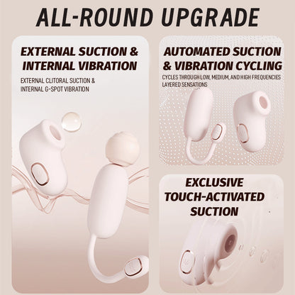 Foldable Smart Suction & Vibrating Egg Set