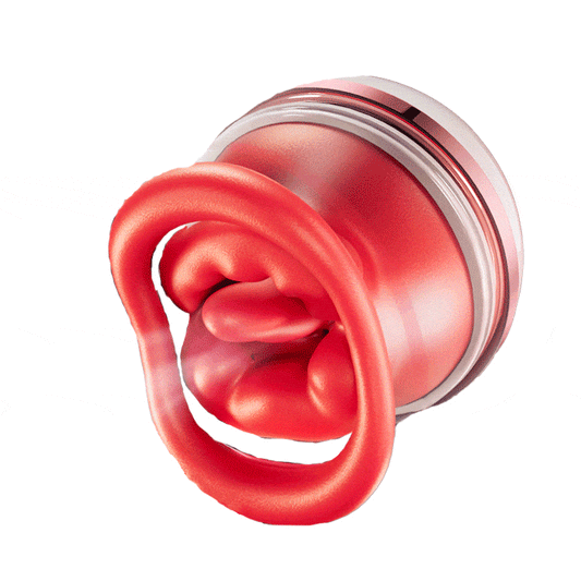 Zungen-Klitoris-Orgasmus-Vibrator Nippel-Saugen und Lecken Masturbator 