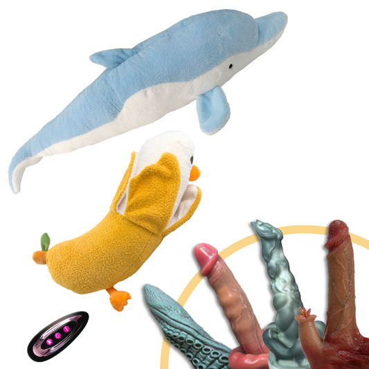 Plush Dildo Machine Thrusting Licking Dildo Machine Sex Toy With Remote Control